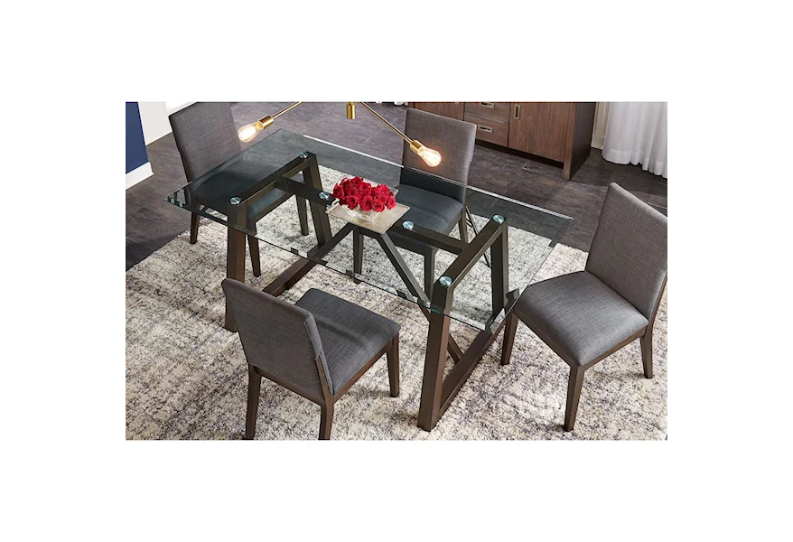 Palm Canyon 5-Piece Table Set by AAmerica at Esprit Decor Home Furnishings